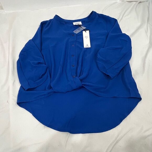 NWT Olive & Oak true royal roll sleeves blouse size medium - Picture 8 of 10